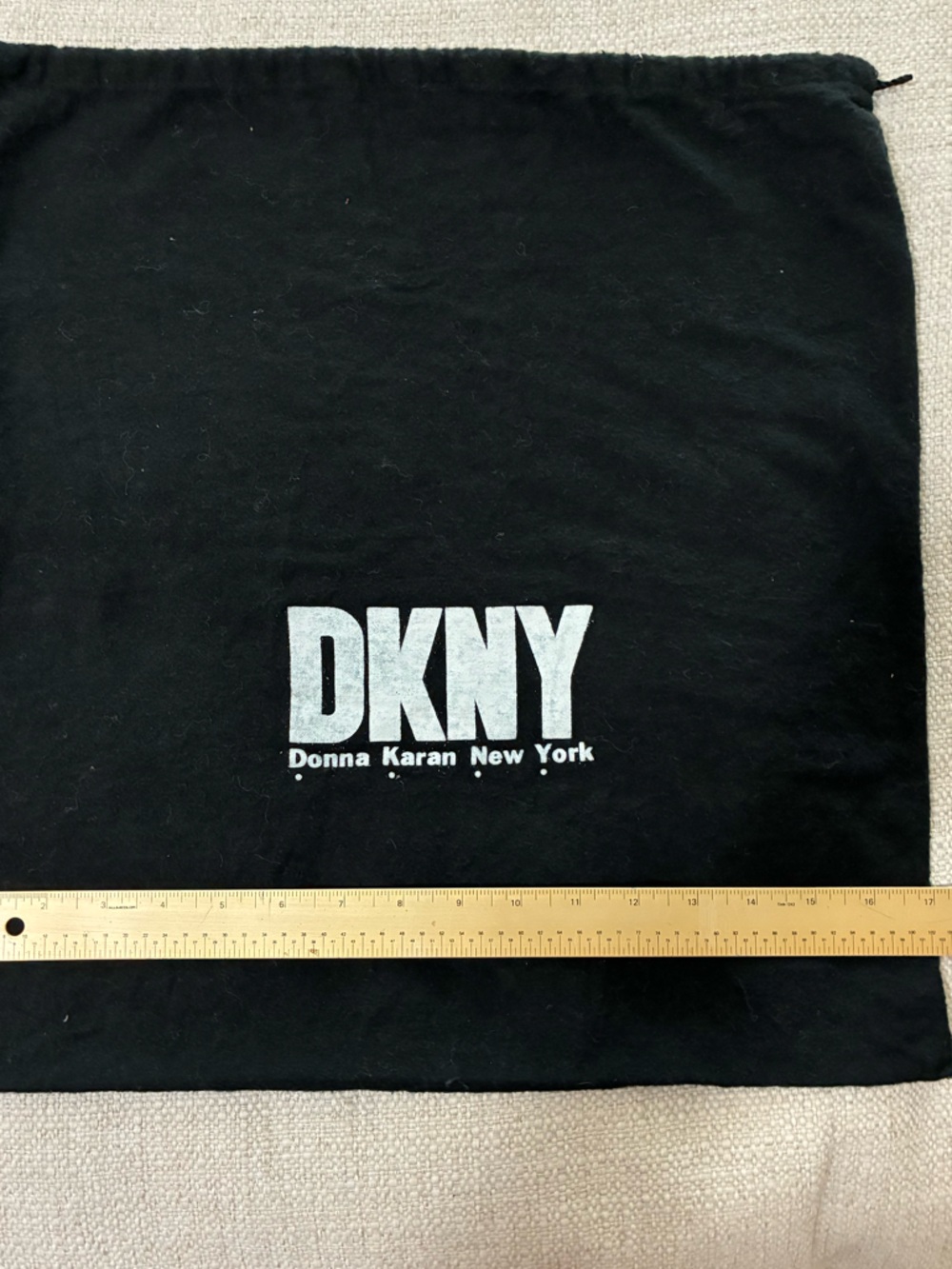 DKNY Black Logo Dust Bag - Donna Karan New York EUC &18”x17” - Picture 6 of 6